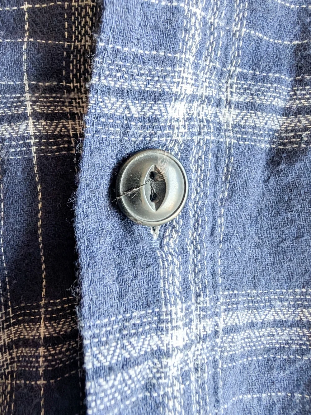 Jachs Jacket Mens XL Blue And Wh Plaid Sherpa Lined Wool Blend Flannel  Shacket